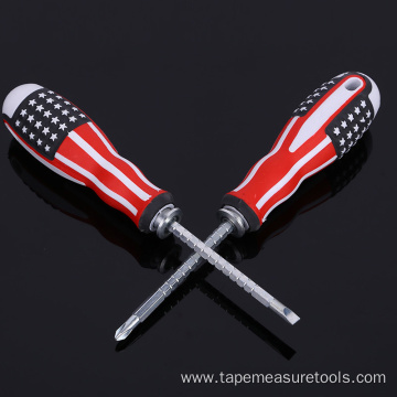 U.S. flag handle multipurpose screwdriver